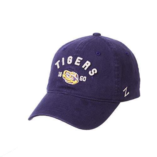 NCAA LSU Tigers Unisex Frisco Relaxed Hat, Primary Team Color, Adjustable