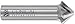 Conical Tool Company WA-204ASP 45.0? HSS Tapered End Mill - 4 Flute x 1/8