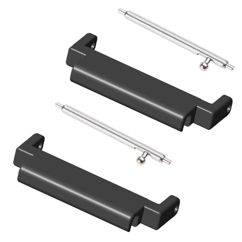 Swetopq 1 paio di adattatori per cinturino da polso da 18 mm a 20 mm, a sgancio rapido, testa con grani, connettore per cinturino in acciaio inox