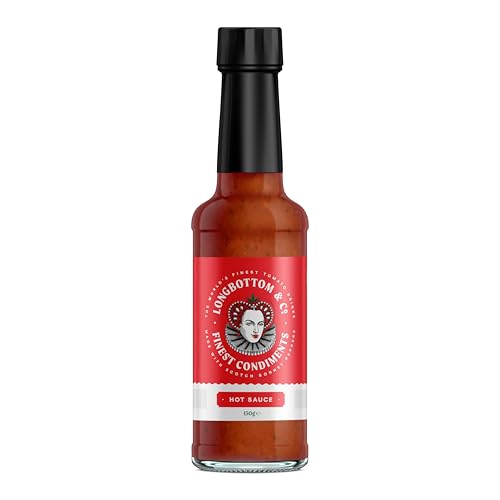 Longbottom & Co. Hot Sauce, 150ml Bottle, Made with Real Tomatoes, Red Pepper, Onion, Scotch Bonnet Chilli, & Celery, Vegan and Gluten-Free (Pack of 1) Longbottom & Co. Hot Sauce, 150ml Bottle, Made with Real Tomatoes, Red Pepper, Onion, Scotch Bonnet Chilli, & Celery, Vegan and Gluten-Free (Pack of 1)