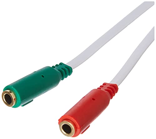 Cabo Headset para Fone, Conexão 2P2 Fêmea para 1P2 Macho - Conecte seu Headfone em Notebook, PlaySta