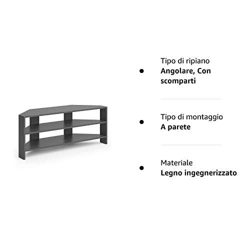 Vicco Lowboard Eck TV Board - Mobile angolare per