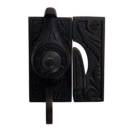 Window Sash Lock With Bronze Finish "The Genie" #TOP4