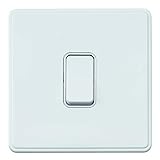 MK Dimensions 1 Gang SP 2 Way 20A Switch White Module