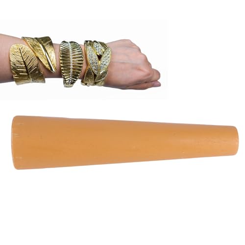 Wooden Bracelet Making Stick Bangle Mandrel Jewelry Tool with Hammer, High Strength, Durable, 2pcs Pack - Image 2