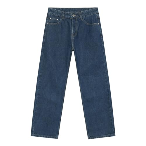 Men's Loose Fit Washed Denim Jeans Casual Comfortable Baggy Streetwear Pants for Everyday Wear2