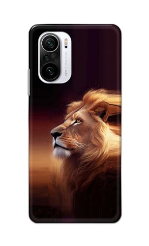 Image of PRINTFIDAA Printed Hard Back Cover Case for Mi 11x 5G | Mi 11x Pro 5G Back Cover (Danger Lion) -112