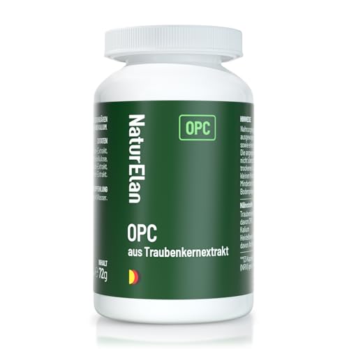 OPC Traubenkernextrakt hochdosiert Blutdruck Kapseln mit Kalium hochdosiert Schwarzem Knoblauch Beetroot extract und Bilberry extract Vegan Hergestellt in DE