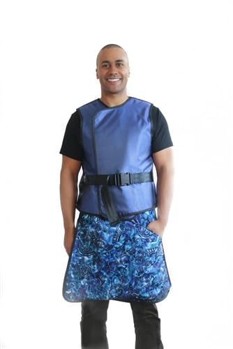 Women's Belted X-Ray Vest & Skirt - Lead Free, X-Large, Front and Back Protection, Hook & Loop/Buckle Closure, Many Color Options, USA Made