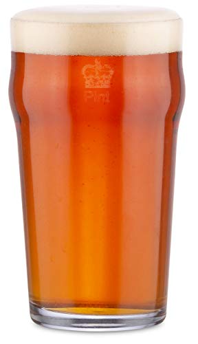 Authentic British Style Imperial Pint Glass with Etched Seal