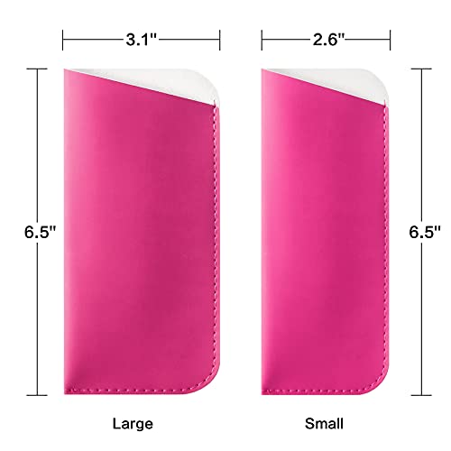 Image of TRIUMPH VISION 3 Pack Reading Glasses Pouch - Soft Eyeglasses Bag Portable Cloth Eyewear Case