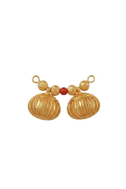 Gold Plated Floral Vati Pendant Set Traditional Mangalsutra Pendant Design, Elegant Ethnic Jewelry for Women, Daily Wear & Gifting [Pack of 2]-image-31