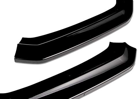 3PCS Front Bumper Lip Kit fit for compatible With 2015-Subaru WRX STi, CS-Style Splitter Trim Protection Spoiler, Air-Dam-Chin-Diffuser Body Kit (Black), 38x7x11