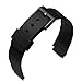 Waterproof Silicone Rubber Watch Strap Watch Band (16mm) for Casio MQ-24/MQ-58/104/76/71/98 (Black/Black Buckle)