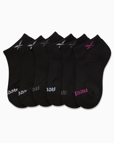 Reebok Girls' Low Cut Socks – 6 Pack Performance Cushion Low Cut No Show Socks for Girls - Girl's Athletic Socks4