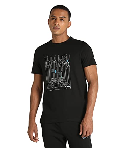Image of Puma Cotton Regular Fit Mens T-Shirt (S22-84918601BK-P)