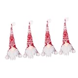 MUSISALY 4 Piezas Fundas para Botellas de Vino Decoración Navideña Creativa para Mesa Accesorios Festivos para Bares y Hogar