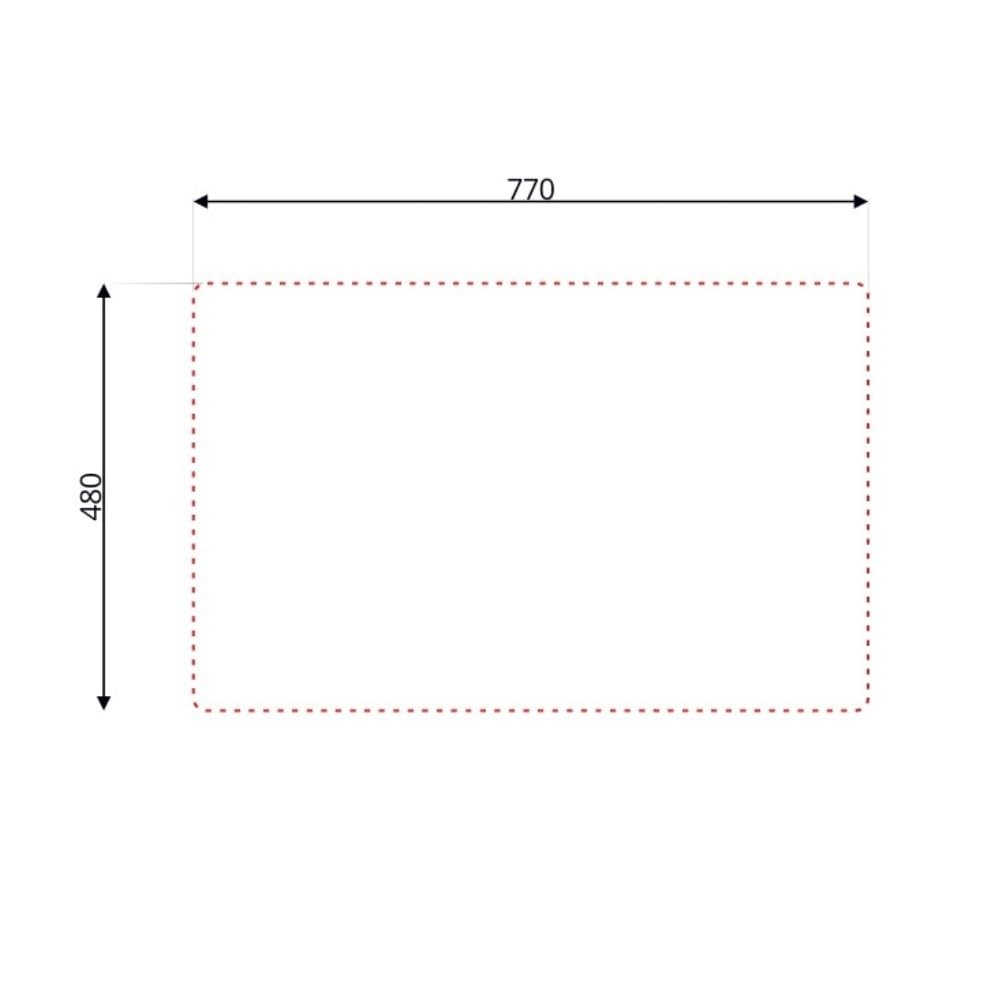 Lavello da Cucina Due Vasche in Acciaio Inox da Incasso 50x79 Cm