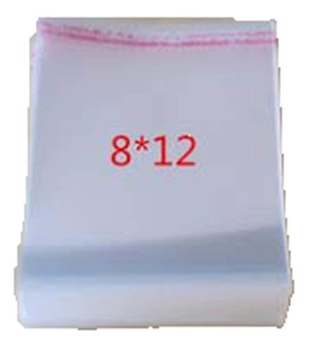 DMS RETAIL Transparent Plastic Packing Bags Adhesive Plastic Poly Bag Clear Self Adhesive Plastic Bags Size 8X12 Inches (Pack Of 500 Bags) (B081D14MWY) Amazon Price History, Amazon Price Tracker