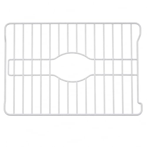 Better Houseware Sink Protectors for Kitchen Sink Protective Metal Grid 16x12.3x1 inches White Kitchen Sink Mat to Shield Sink Base from Scratches Rust-Resistant Coating M