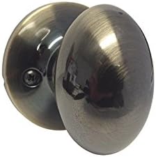 4 Pack Antique Brass Dummy Single Closet Door Oval Egg Style Knob Handle 6093AB