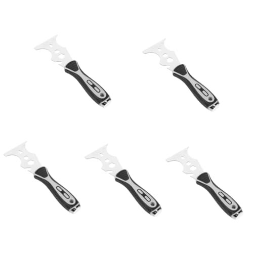 SHINEOFI Lot De 5 Grattoirs Pour Carrelage Pour La Maison Le Sol Le Coulis Le Papier Peint Le Lissage Le Décapant Pour Carrelage Le Nettoyage Des Plinthes En Plastique
