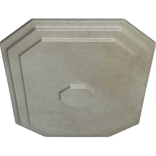 Image of Ekena Millwork CM25FEFLS CM25FEFLS Felix Ceiling Medallion, 25-1 /4 inch x 17-1 /4 inch x 1-3 /4 inch, Flash Gold