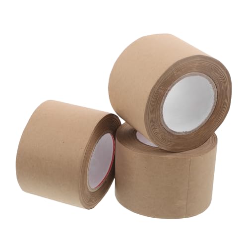 Ruban adhésif kraft activé par eau SHINEOFI : 3 rouleaux pour l'encadrement d'art et cartons