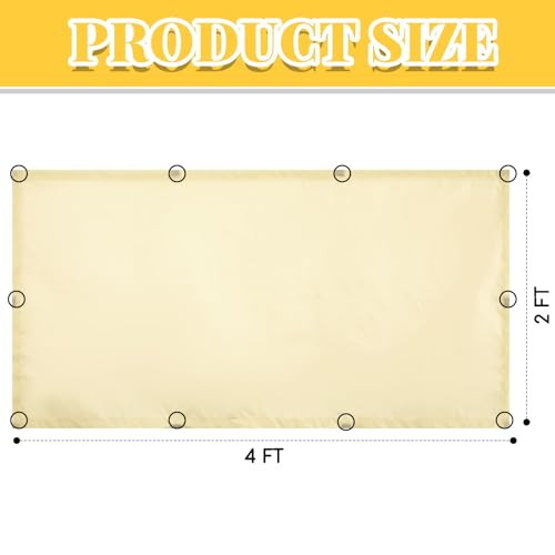 Image of Hortsun Pack of 2 Fluorescent Light Covers 4 x 2 Feet Magnetic Ceiling Light Cover Room Supplies for Home Office(Pure Yellow)