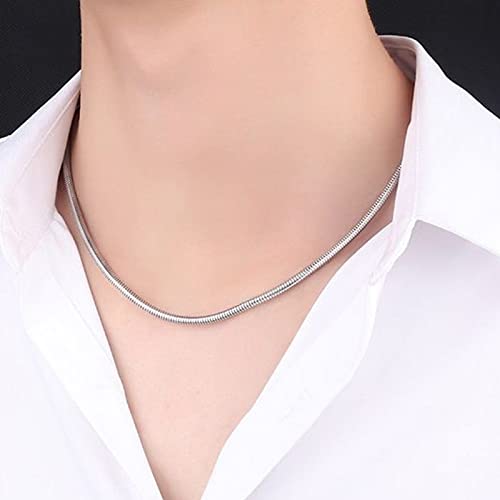 5 Pack Necklace Chain 925 Sterling Silver Necklace Snake Chains Bulk For Jewelry Making, 1.2 Mm 22 Inch #TOP4