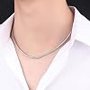 5 Pack 925 Sterling Silver Snake Chain Necklace with Clasp for Jewelry Making, 1.2 mm 28 Inch