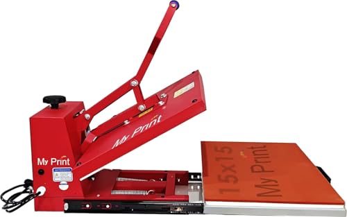 Image of My Print | AutoUp with Slider | Heat Press Machine | Heavy Duty | Multi Purpose Use | DTF Printing |Sublimation Printing | Vinyl Printing | Screen Printing | Fusing Machine [ AutoUp With Slider 15X15] (AutoUP with Slider 15x15)