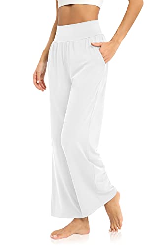 Dibaolong Womens Yoga Pants Loose Wide Leg Comfy Lounge Pajamas Pants High Waisted Sweatpants With Pockets #TOP1