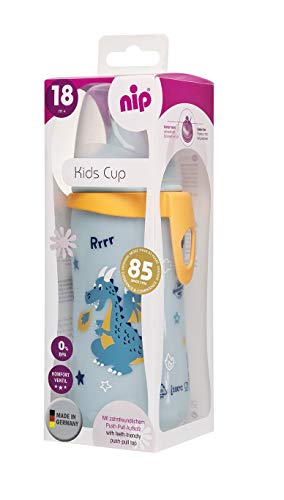 nip Kids Cup 330 ml Push-Pull Kindertrinkflasche Sportflasche auslaufsicher