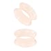 XIMAX 2PCS Ultra Thin Silicone Double Flared Flesh Skin Tone Ear Gauges Tunnel Plugs Soft and Smooth Skin Silicone Stretchers Expander for Women Men 8G-1" 3-25mm
