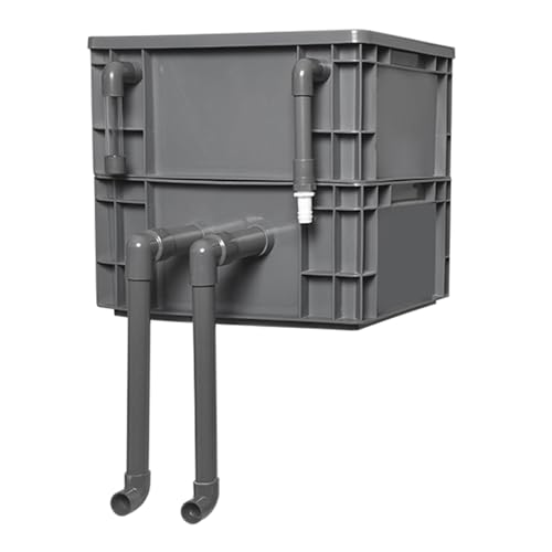Filtry do akwarium, skrzynka filtrująca do akwarium, zewnętrzny 2/3 poziomy system obiegu wody DIY, duży zestaw filtrów do stawów akwariowych, zbiorników rybnych, pudełko obrotowe filtr do akwarium