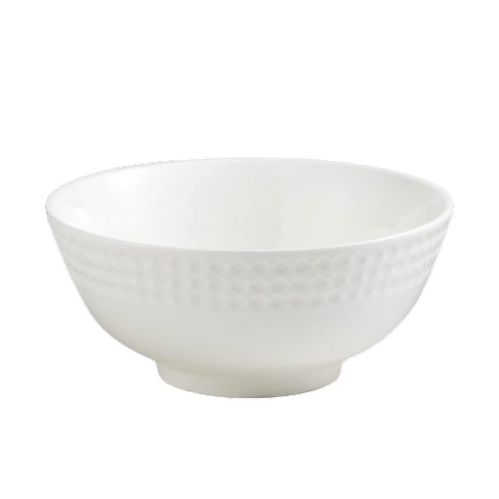 Miski do zupy gospodarstwa domowego czysta biała wytłaczana miska ceramiczna miska kuchenna miska do jadalni powierzchnia miska miska na zupę miski obiadowe