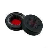 Cuscinetti auricolari di ricambio per Voyager 4220 4320 UC, comodi cuscinetti in memory foam di alta qualità, in morbida pelle sintetica (nero rosso)