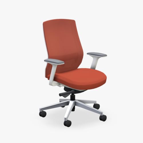 Image of UPLIFT DESK Envoke Ergonomic Office Chair - Adjustable Lumbar Support, Mesh Back, Synchro-Tilt Recline Home Office Desk Chairs with 3-Way Arms, 300 lb Capacity (Terracotta)
