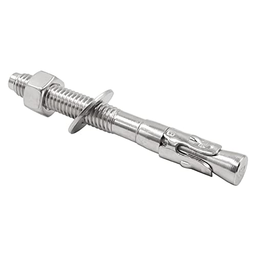 Concrete Anchors 3/8, Wedge Anchors for Concrete, 4 Pcs