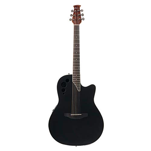 Geartree Ovation Applause Elite Mid Depth Acoustic-Electric Guitar,Black Satin thumb #1