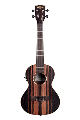 KALA – KA-EBY-TE – Ukulélé tenor électro-acoustique – finition Striped Ebony - Les Beatles, Paul McCartney, John Lennon, RIngo Starr, George Harrison KALA - KA-EBY-TE - Ukulélé tenor électro-acoustique - finition Striped Ebony – Image 3