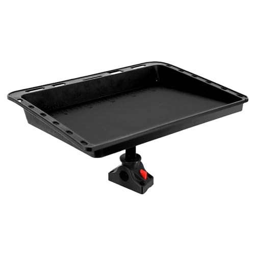 unitackcle Boat Bait Cutting Board, Bait Board with Mount, Fishing Fillet Table/Lure Table with Hanging Holes and Knife Slot, Marine Accessories For Boats Grill