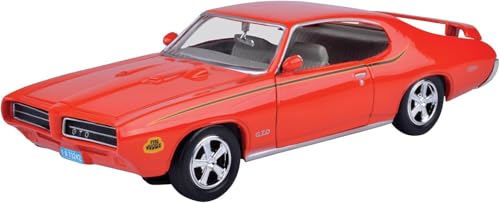 1969 Pontiac GTO, Naranja, escala 1:24 modelo diecast