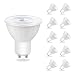 Undimmable 10X GU5.3 MR16 LED Bulbs,5W Equal to 50W Halogen Bulb, 12V, Cutting Edge Design, 300lm, Warm White, LED Light Bulbs