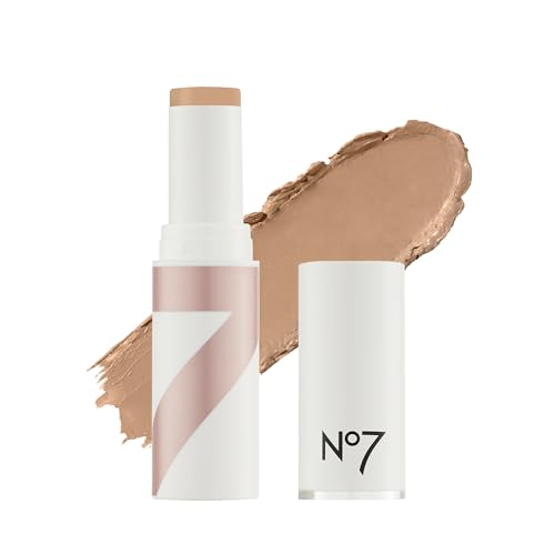 No7 Stay Perfect Foundation Stick - Honey - Non-Drying Makeup Foundation with Hydrating Squalene - Coverage for Up to 18 Hours (10g)