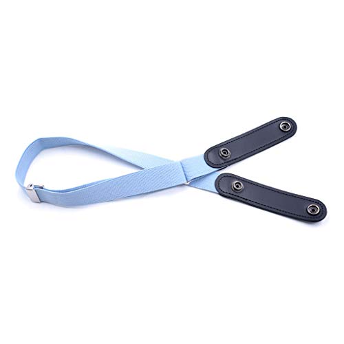 Photo de Ceinture élastique pour adulte/enfant - Renflement pour éviter les tracas de jeans - Ceinture pour homme, bleu clair, taille unique
