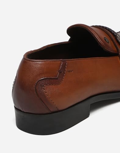 Image of Monte Carlo Mens Solid Slip on Genuine Leather Loafers (201817FW)