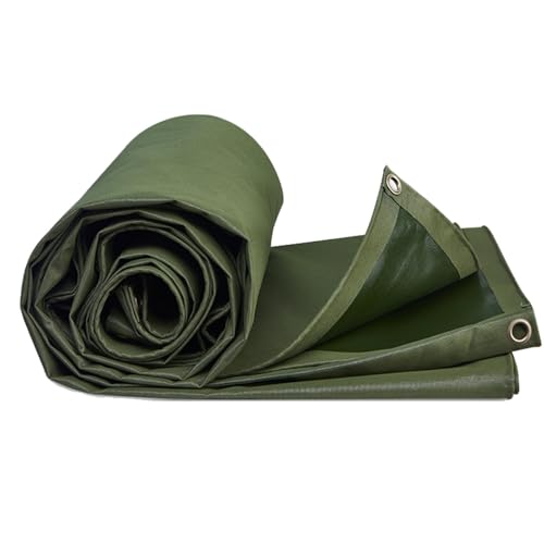 Lona Impermeable, 600g/m² Lona Impermeable De Alta Resistencia para Coche Barco Camping Leña Pila De Madera(4X5M)