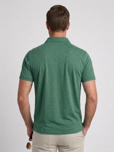 Image of 5 Pack Men's Polo Shirts Short Sleeve Golf T Shirt Performance Casual